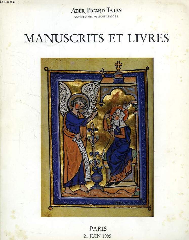 MANUSCRITS ET LIVRES (CATALOGUE)