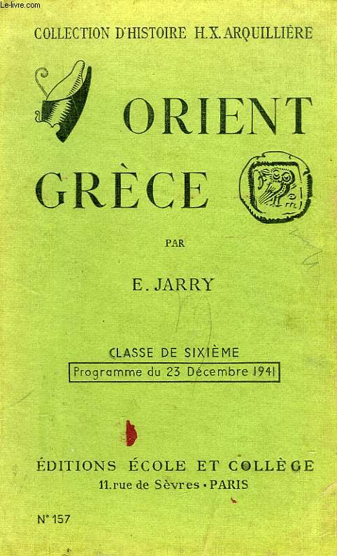 ORIENT ET GRECE, CLASSE DE 6e