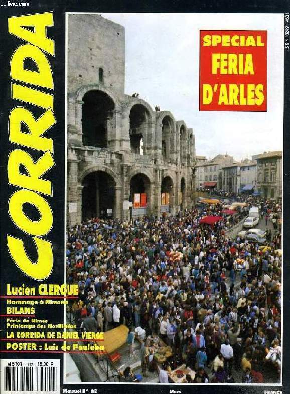 CORRIDA, N° 112, MARS 1992