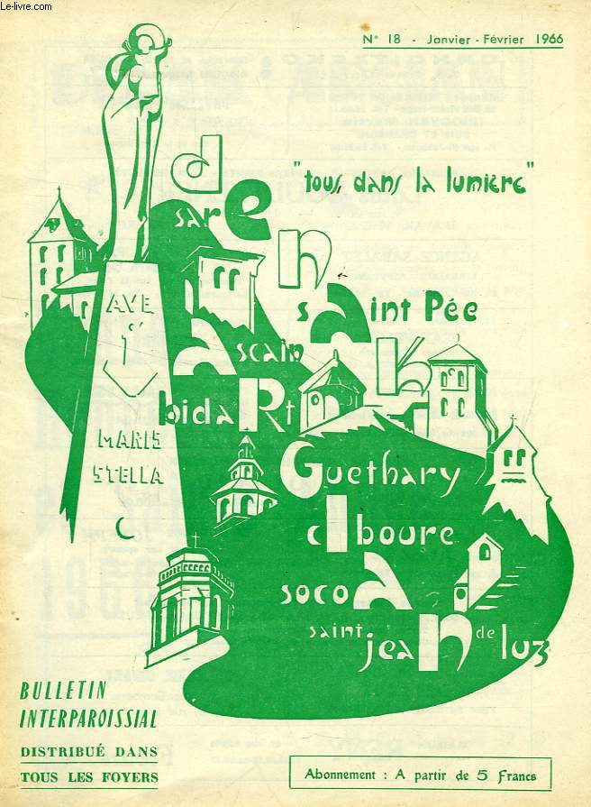 DENAK ARGIAN, N 18, JAN.-FEV. 1966, 'TOUS DANS LA LUMIERE'