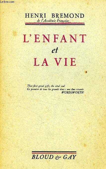 L'ENFANT ET LA VIE