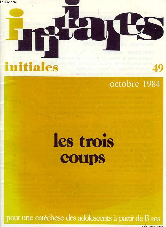 INITIALES, N 49, OCT. 1984