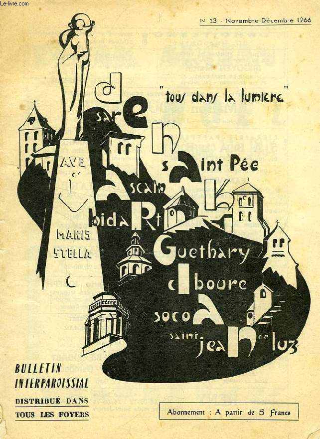 DENAK ARGIAN, N 23, NOV.-DEC. 1966, 'TOUS DANS LA LUMIERE'