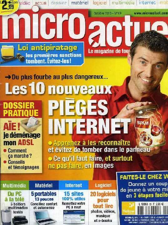 MICRO ACTUEL, N 69, OCT. 2010