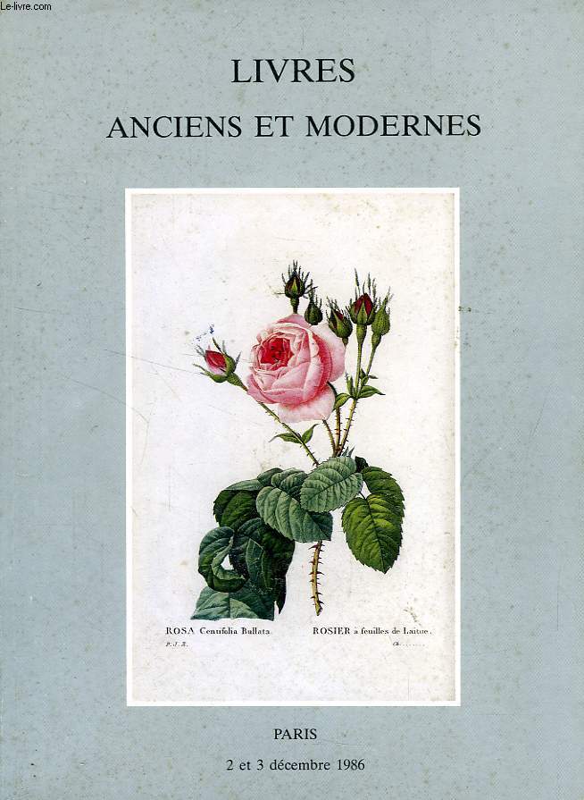 LIVRES ANCIENS ET MODERNES, AUTOGRAPHES (CATALOGUE)