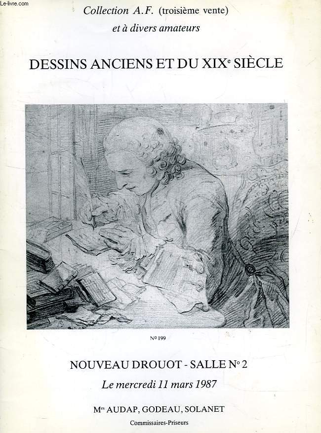 DESSINS ANCIENS ET DU XIXe SIECLE (CATALOGUE)