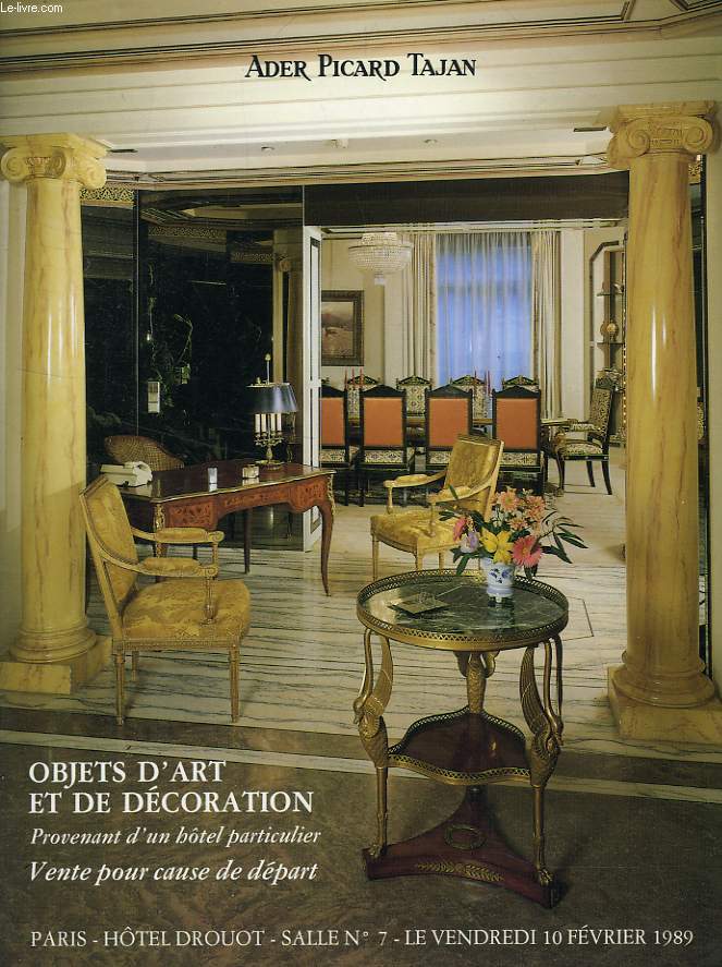 OBJETS D'ART ET DE DECORATION (CATALOGUE)