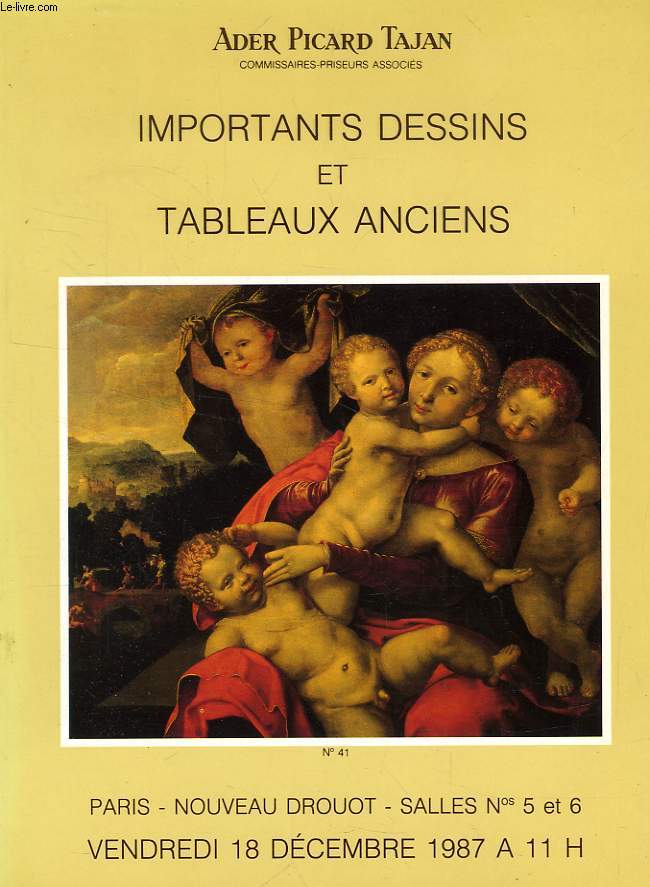 DESSINS ET TABLEAUX ANCIENS / TABLEAUX MODERNES, LOT DE 21 CATALOGUES