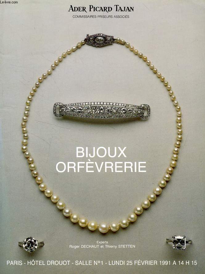 BIJOUX, ORFEVRERIE (CATALOGUE)