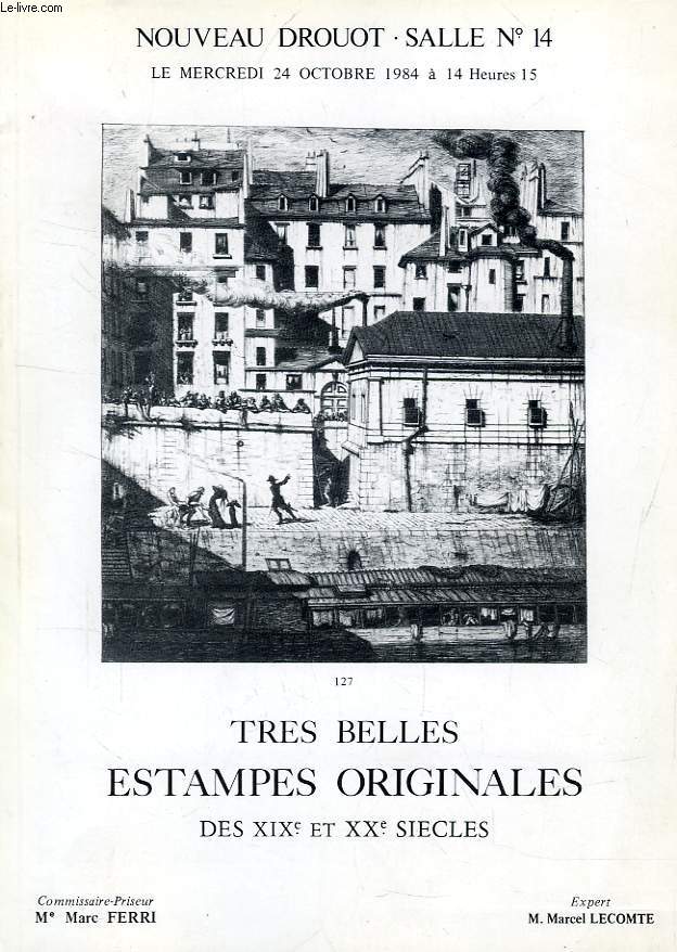 TRES BELLES ESTAMPES ORIGINALES DES XIXe ET XXe SIECLES (CATALOGUE)