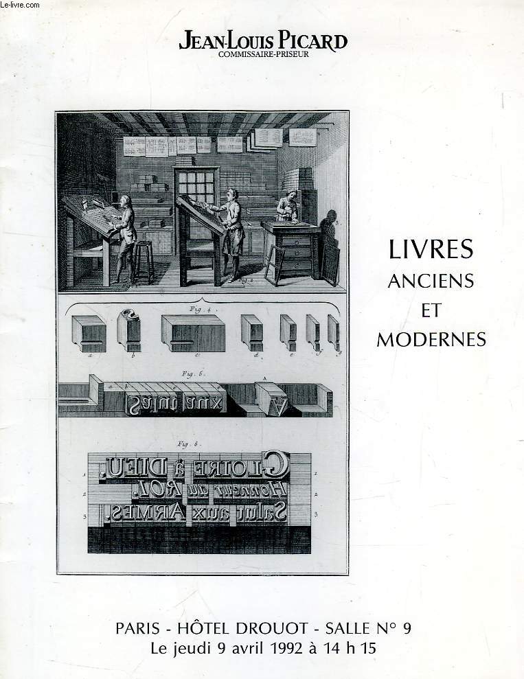 LIVRES ANCIENS ET MODERNES (CATALOGUE)