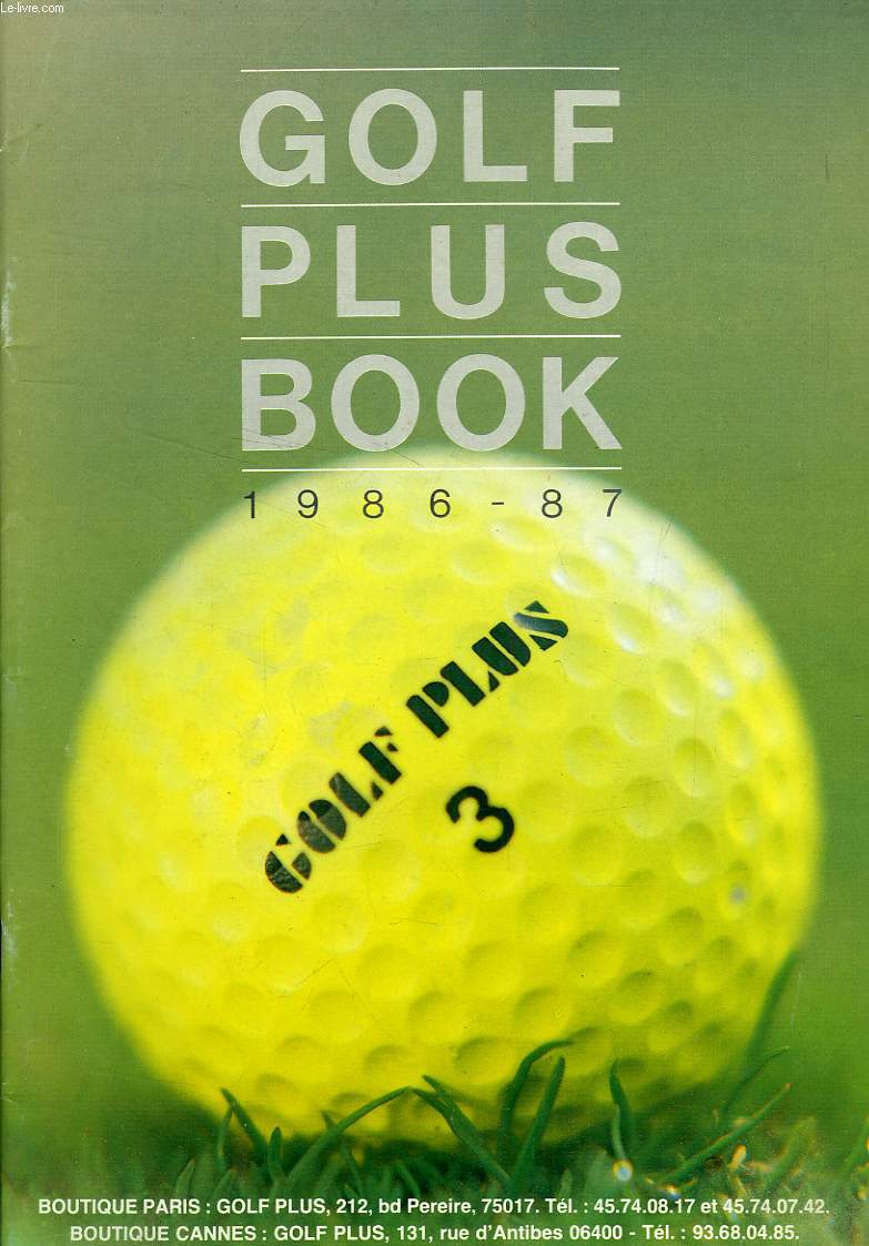 GOLF PLUS BOOK, 1986-1987 (CATALOGUE)