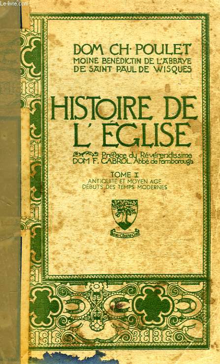HISTOIRE DE L'EGLISE, 2 TOMES