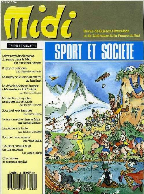 MIDI, N 4, OCT. 1987, SPORT ET SOCIETE