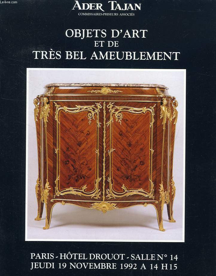 OBJETS D'ART ET DE TRES BEL AMEUBLEMENT (CATALOGUE)