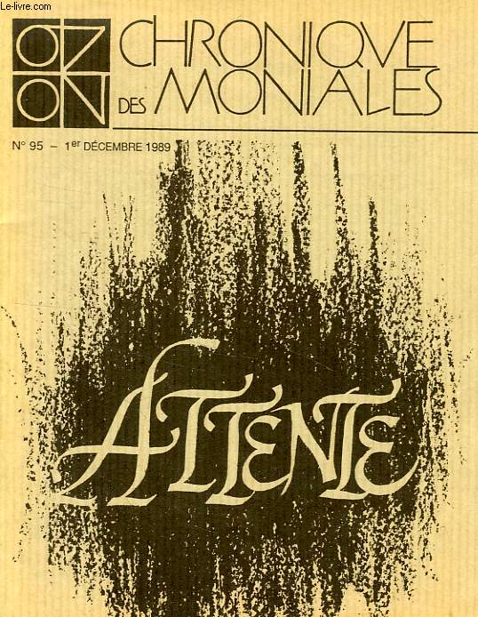 CHRONIQUES DES MONIALES, N 95, DEC. 1989