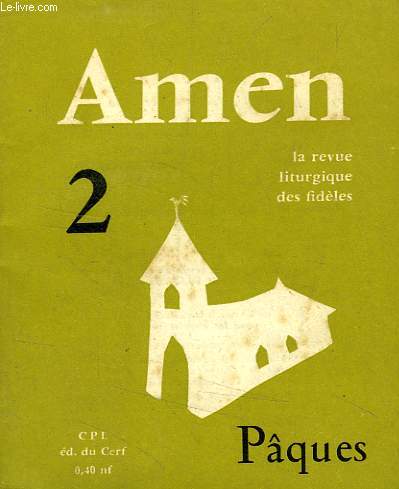 AMEN, N 2, AVRIL 1962, PAQUES