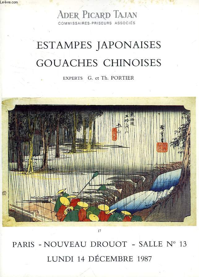 ESTAMPES JAPONAISES, GOUACHES CHINOISES (CATALOGUE)