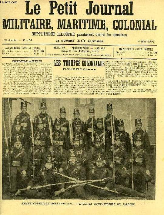 LE PETIT JOURNAL MILITAIRE, MARITIME, COLONIAL, 3e ANNEE, N 126, MAI 1906