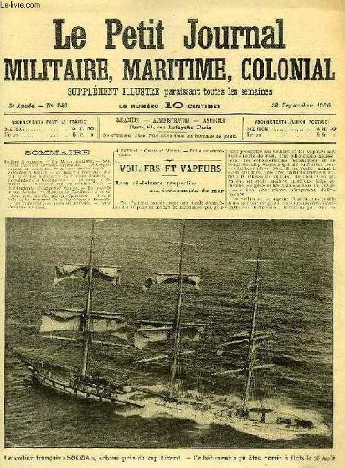 LE PETIT JOURNAL MILITAIRE, MARITIME, COLONIAL, 3e ANNEE, N 146, SEPT. 1906