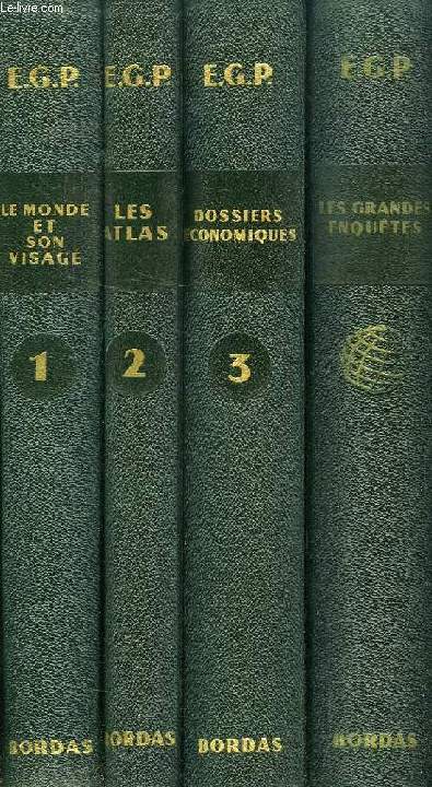 E.G.P., LE MONDE ET SON VISAGE, 4 VOLUMES