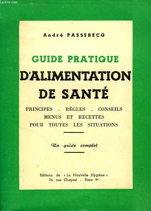 GUIDE PRATIQUE D'ALIMENTATION DE SANTE