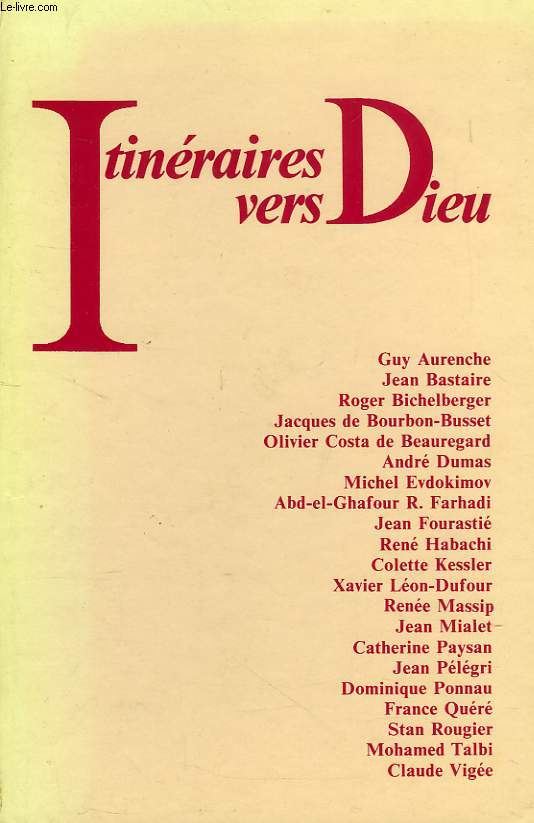 ITINERAIRES VERS DIEU