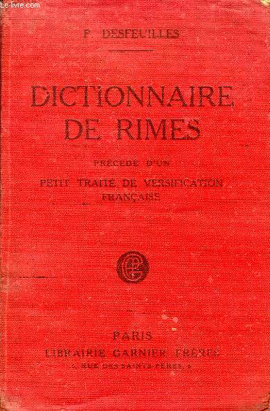 DICTIONNAIRE DE RIMES