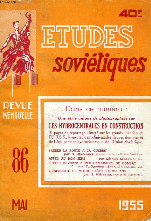 ETUDES SOVIETIQUES, N 86, MAI 1955