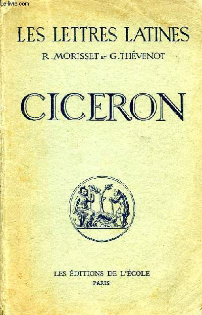CICERON, CHAPITRE X DES 'LETTRES LATINES', N 369-III