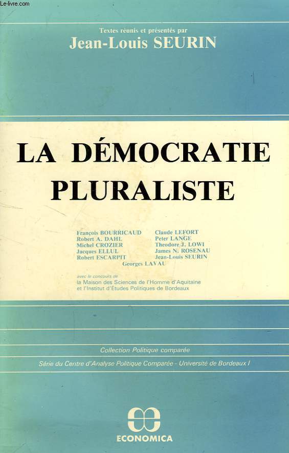 LA DEMOCRATIE PLURALISTE