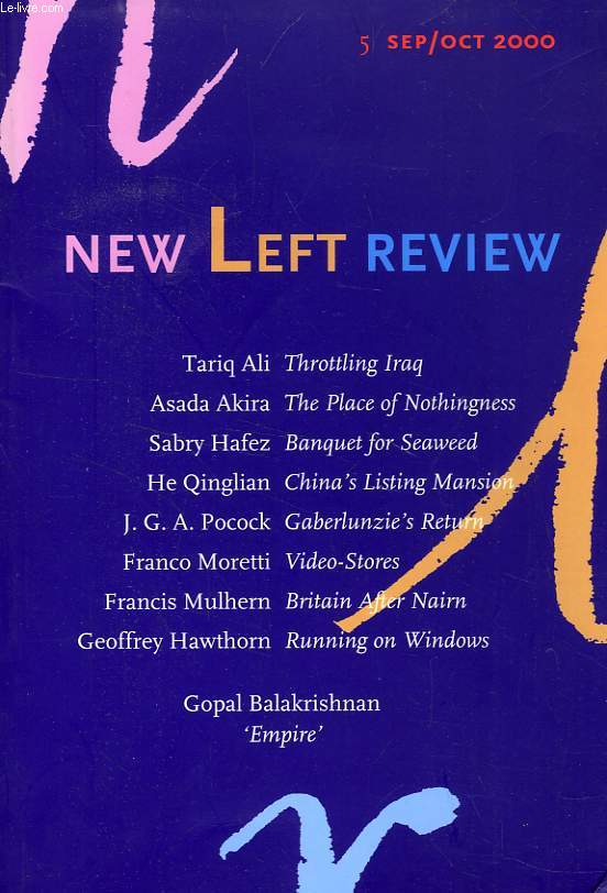 NEW LEFT REVIEW, N 5, SEP.-OCT. 2000