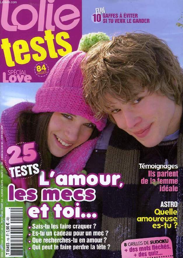LOLIE TESTS, SPECIAL LOVE