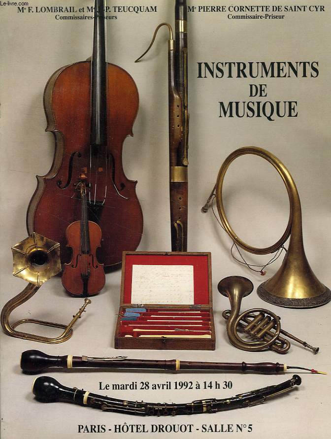 INSTRUMENTS DE MUSIQUE (CATALOGUE)