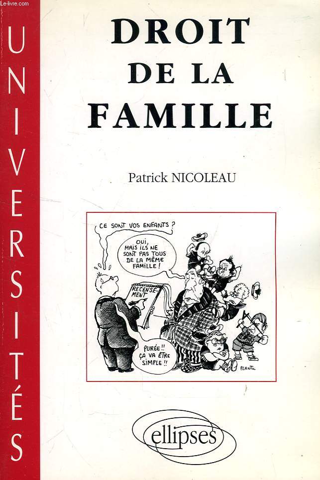 DROIT DE LA FAMILLE, 1re ANNEE DEUG DROIT