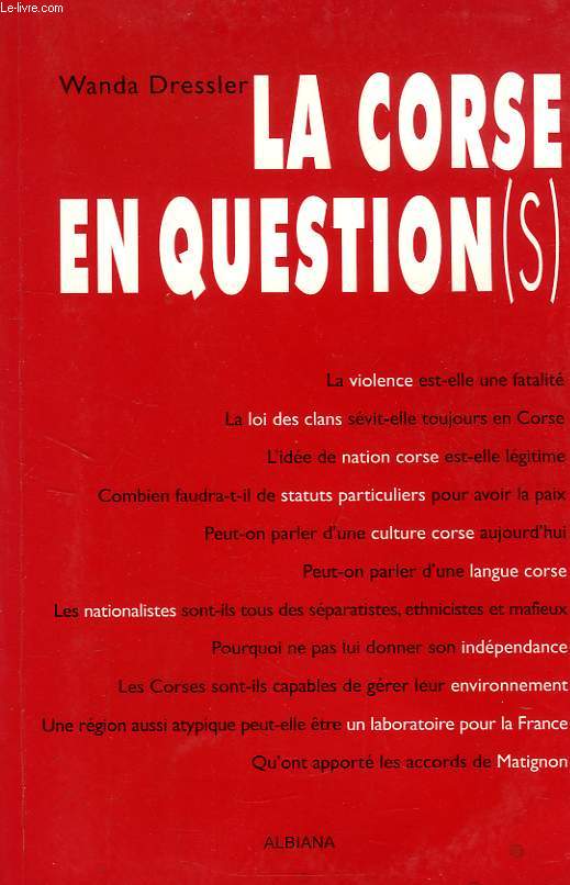 LA CORSE EN QUESTION(S)