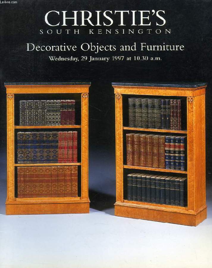 CHRISTIE'S, DECORATIVE OBJECTS AND FURNITURE (CATALOGUE)