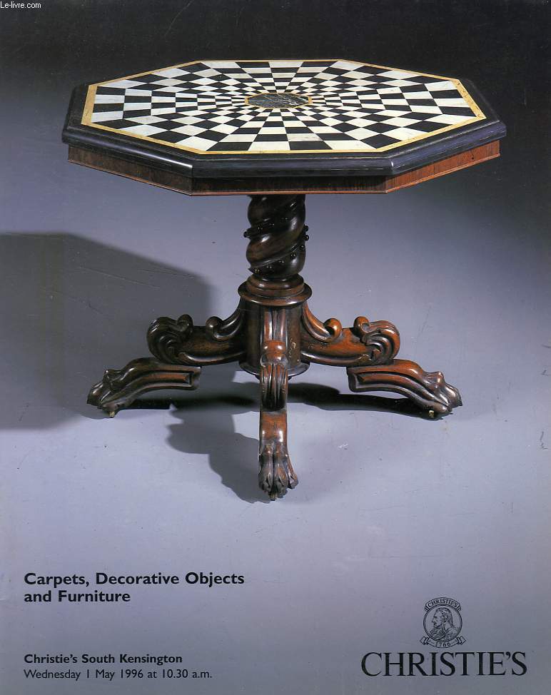 CHRISTIE'S, CARPETS, DECORATIVE OBJECTS AND FURNITURE (CATALOGUE)
