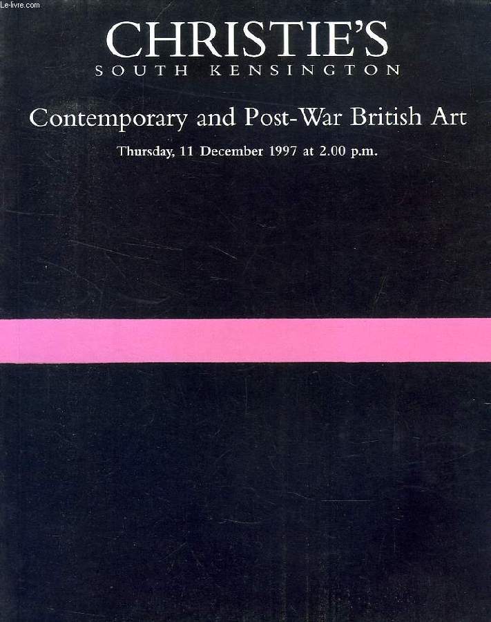 CHRISTIE'S, CONTEMPORARY AND POST-WAR BRITISH ART (CATALOGUE)