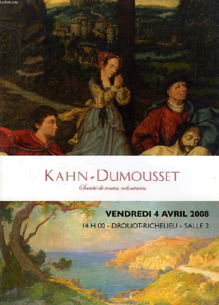 KAHN-DUMOUSSET, ESTAMPES, DESSINS, MINIATURES, TABLEAUX ANCIENS ET MODERNES, ETC. (CATALOGUE)