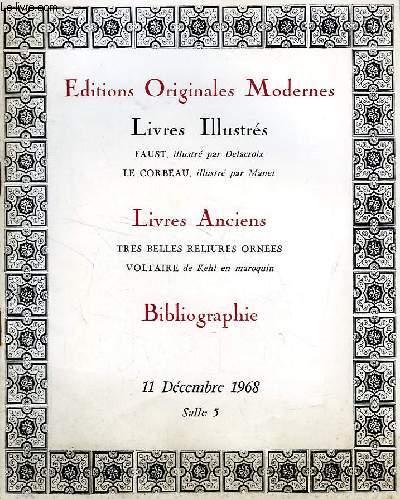 EDITIONS ORIGINALES MODERNES, LIVRES ILLUSTRES, LIVRES ANCIENS, BIBLIOGRAPHIE (CATALOGUE)