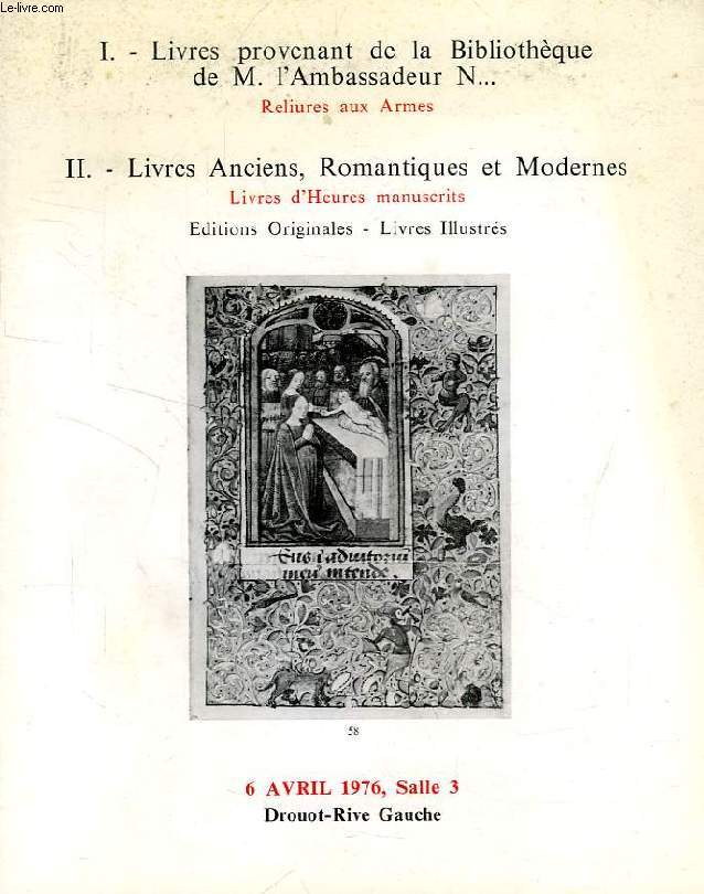 LIVRES ANCIENS (CATALOGUE)