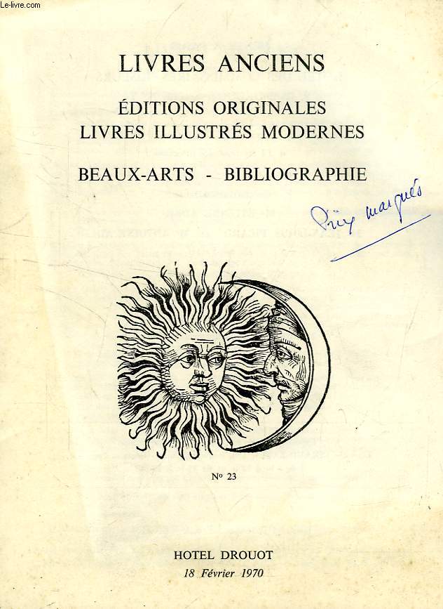 LIVRES ANCIENS, EDITIONS ORIGINALES, LIVRES ILLUSTRES MODERNES, BEAUX-ARTS, BIBLIOGRAPHIE (CATALOGUE)