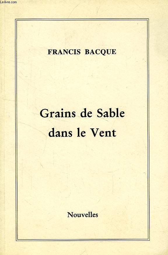 GRAINS DE SABLE DANS LE VENT