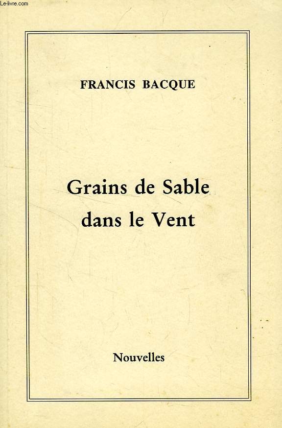 GRAINS DE SABLE DANS LE VENT