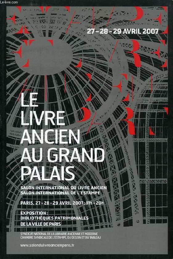 LE LIVRE ANCIEN AU GRAND PALAIS (CATALOGUE)