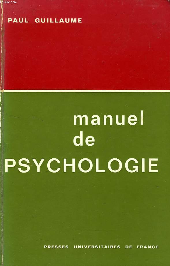 MANUEL DE PSYCHOLOGIE