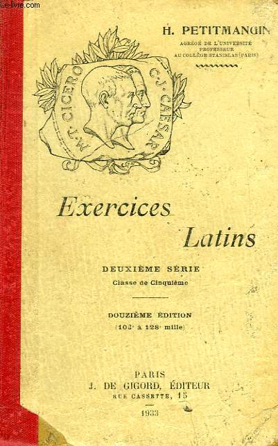 EXERCICES LATINS, 2e SERIE, CLASSE DE 5e