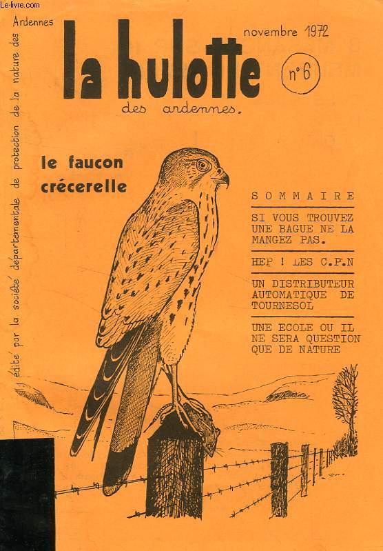 LA HULOTTE DES ARDENNES, N 6, NOV. 1972