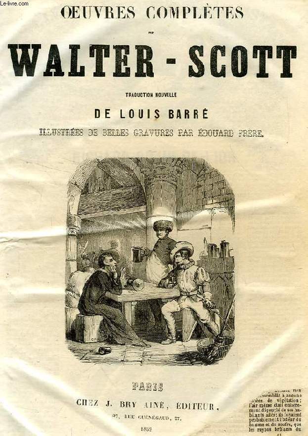 OEUVRES COMPLETES DE WALTER-SCOTT, TRADUCTION NOUVELLE, TOME III
